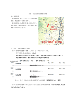 岩手・宮城内陸地震視察報告書を掲載しました
