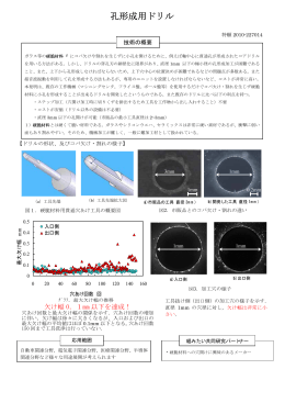 孔形成用ドリル