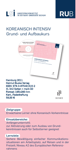 語 日 - Ruhr-Universit&auml;t Bochum