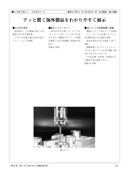 アッと驚く海外製品をわかりやすく展示