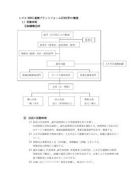 3:CNCPの概要 - シビル NPO連携プラットフォーム