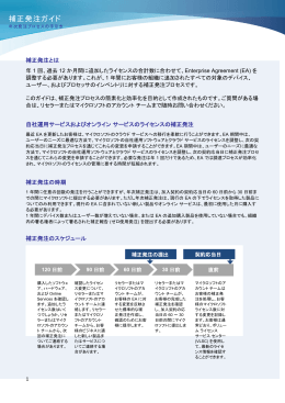 補正発注ガイド - Center