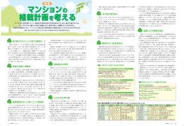 マンションの 植栽計画を考える