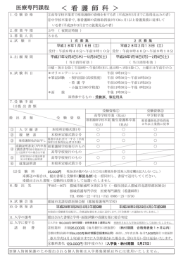 ＜ 看 護 師 科 ＞