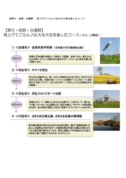 見上げてごらん  広大な大空を楽しむコース ※5月3日開催（PDF：279KB）