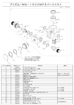 プリズム／MG－1500MPⅡパーツリスト