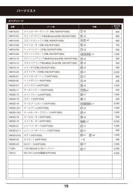 パーツリスト - Kyosho