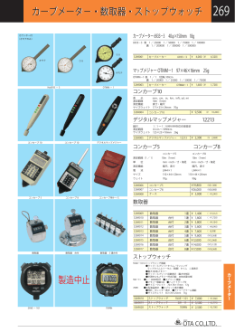 製造中止 カーブメータ&minus;・数取器・ストップウォッチ