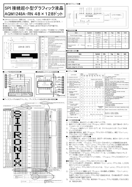 SPI 接続超小型グラフィック液晶 AQM1248A