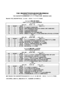 2014年度題目一覧