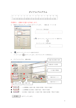 ダイアルプログラム ダイアルプログラム