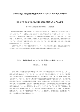 講演概要 - 大阪大学 産業科学研究所