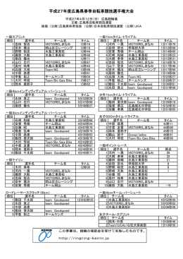 DOWNLOAD - 広島県自転車競技連盟
