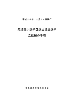 立候補の手引 431KB