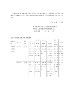 公職選挙法第 161 条第 1 項の規定による個人演説会、政党演説会又は