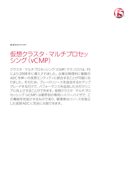 仮想クラスタ・マルチプロセッ シング（vCMP）