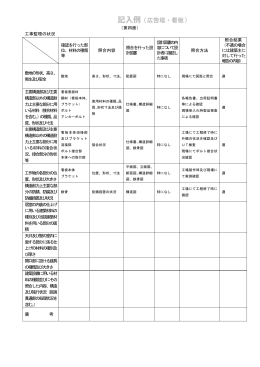 記入例（広告塔・看板）