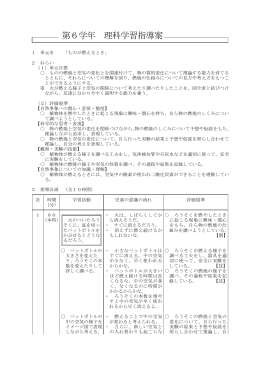 「ものが燃えるとき」の指導案 [PDFファイル／189KB]