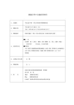第4回松阪市建築審査会