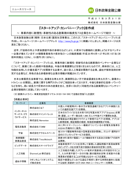 『スタートアップ・カンパニー・ブック』を作成～事業