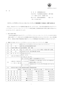 サクラハノイプラザインベストメントカンパニーリミテッドの株式