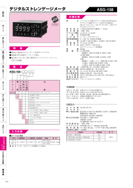 ASG-158 デジタルストレンゲージメータ