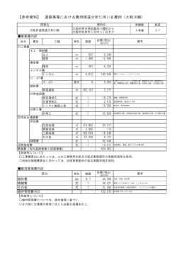 【参考資料】 道路事業における費用便益分析に用いる