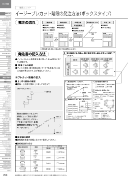 イージープレカット階段の発注方法（ボックスタイプ）