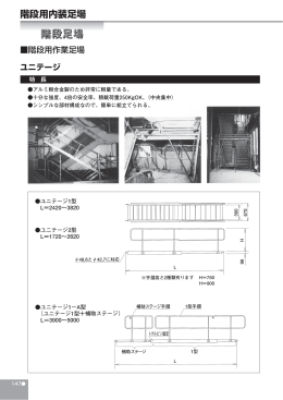 階段足場