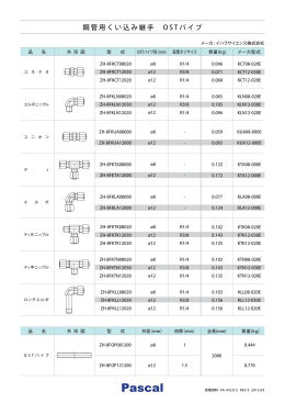 鋼管用くい込み継手 O S T パイプ