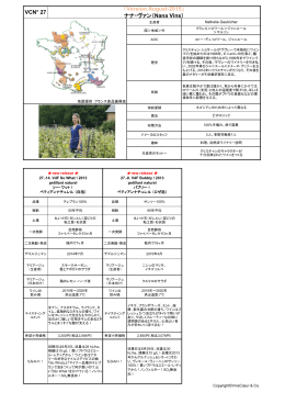 VCN° 27 「Version.August-2015」 ナナ・ヴァン（Nana