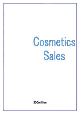 Cosmetics Sales