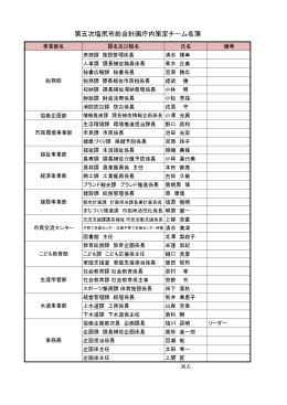 策定チーム名簿（人事異動で一部変更）（PDF：100KB）