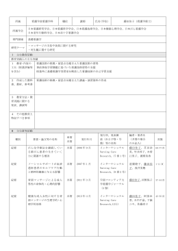 学位） 藤田佳子（看護学修士） 所属学会 日本看護研究