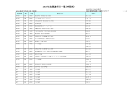 2015年度開講科目一覧(時間割)