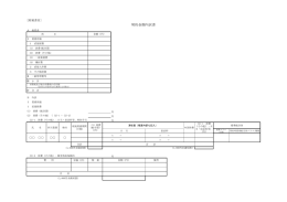 契約金額内訳書