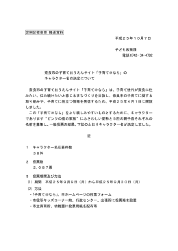 定例記者会見 報道資料 平成25年10月7日 子ども政策課 電話