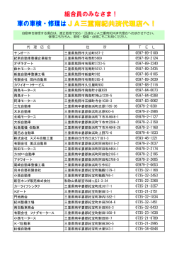 三重県熊野市久生屋町903 サンオート 紀南自動車整備企業組合 オザキ