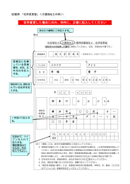 住所変更届 - 社会福祉振興・試験センター
