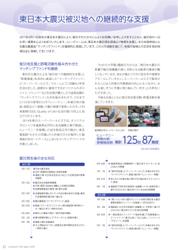 東日本大震災被災地への継続的な支援（PDF:1436KB）
