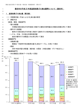 豊田市の平成 23 年度温室効果ガス排出量等について（豊田市）