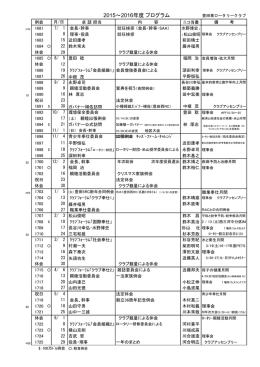 2015-16年度プログラム 豊田東RC