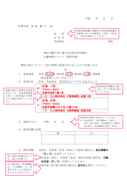 平成 年 月 日 佐賀市長 秀 島 敏 行 宛 住 所 会 社 名 代表者名 実印