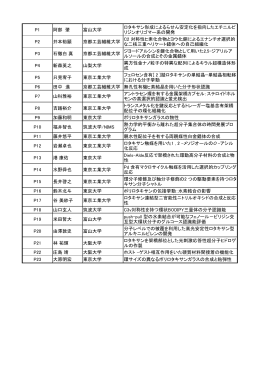 P1 阿部 肇 富山大学 ロタキサン形成によるらせん安定化を指向した