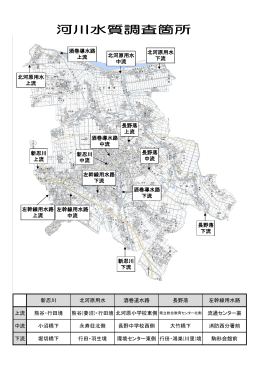 新忍川 北河原用水 酒巻道水路 長野落 左幹線用水路 上流 熊谷・行田