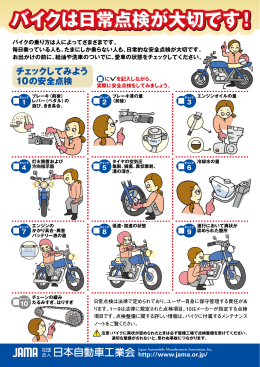 大切ですバイクの点検整備