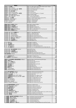 その他アイテムリストはこちら（PDF）