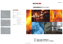災害早期復旧スペシャリスト - 東京海上日動リスクコンサルティング株式