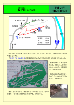 陰 平山 237.6m 平成 24年 1012年1月5日