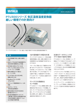 PTU300シリーズ気圧湿度温度変換器 厳しい環境での計測向け
